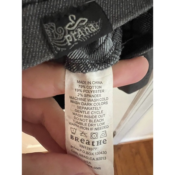 prAna Women's‎ Kara Dark Grey Jean Jacket Size Small - Picture 7 of 7